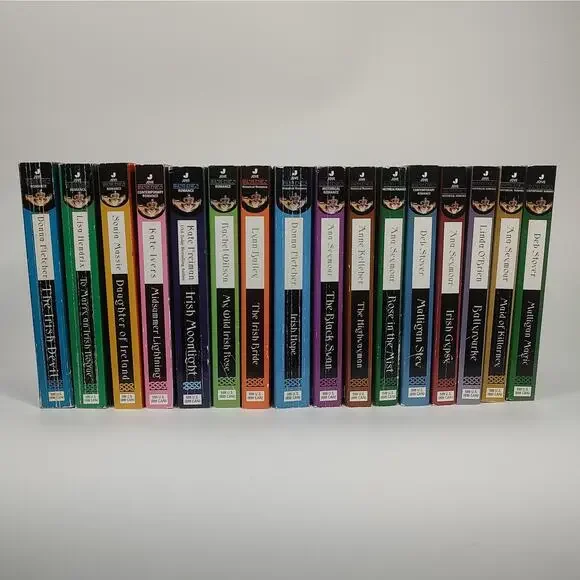 Irish Eyes Romance Paperback Book Complete Series Historical Romance Lot of 16